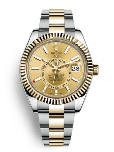 Đồng hồ Rolex Sky-Dweller 42 M326933-0001 326933-0001 Thép Oystersteel và Vàng Kim 18ct Mặt champagne