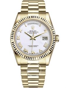 Đồng hồ Rolex Day-Date 36 M118238-0122 118238-0122 Vàng Kim 18ct Mặt trắng