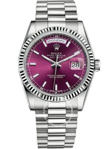 Đồng hồ Rolex Day-Date 36 M118239-0288 118239-0288 Vàng Trắng 18ct Mặt Cherry