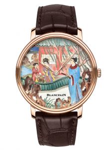 Đồng hồ Blancpain Métiers d’Art Porcelaine 6615 3619 55B Unique Piece Vàng hồng 18K