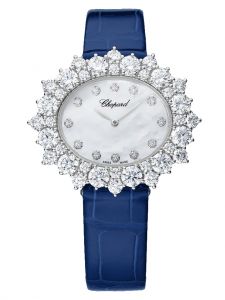 Đồng hồ Chopard L’heure Du Diamant Oval Medium 4013A390-1100 Vàng trắng 18K Kim cương