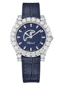 Đồng hồ Chopard L'heure Du Diamant Moonphase 139445-1001 Vàng trắng 18K Kim cương