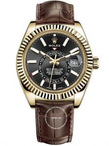 Đồng hồ Rolex Sky-Dweller 42 M326138-0008 326138-0008 Vàng Kim 18ct Mặt Đen