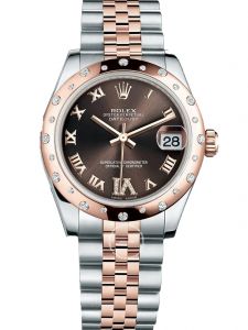 Đồng hồ Rolex Datejust 31 M178341-0009 178341-0009 Thép Oystersteel và Vàng Everose 18ct Mặt Chocolate Niềng Kim cương