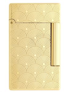 Bật lửa S.T Dupont Initial Guilloche Lighter Gold 020845