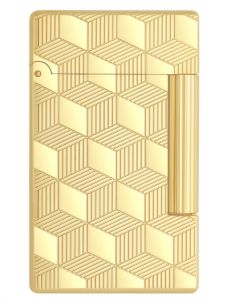 Bật lửa S.T Dupont Initial Guilloche Lighter Gold 020841