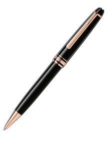 Bút bi xoay Montblanc Meisterstück Rose Gold-Coated Ballpoint Pen MB132488