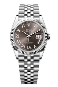 Đồng hồ Rolex Datejust 36 M126234-0071 126234-0071 Thép Oystersteel và vàng trắng Mặt số xám đen nạm kim cương