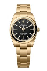 Đồng hồ Rolex Oyster Perpetual 34 M124208-0001 124208-0001 Vàng kim 18ct Mặt số đen