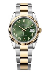 Đồng hồ Rolex Datejust 36 M126233-0054 126233-0054 Vàng kim và thép Oystersteel Mặt số xanh olive