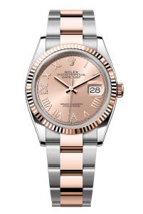 Đồng hồ Rolex Datejust 36 M126231-0050 126231-0050 Vàng Everose và thép Oystersteel Mặt số hồng rosé nạm kim cương
