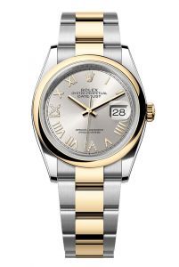 Đồng hồ Rolex Datejust 36 M126203-0052 126203-0052 Vàng kim và thép Oystersteel Mặt số bạc nạm kim cương