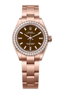 Đồng hồ Rolex Oyster Perpetual 28 M276245RBR-0002 276245RBR-0002 Vàng Everose 18 ct Mặt brown stone ombré nạm kim cương