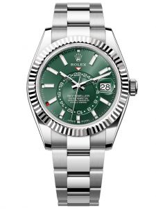Đồng hồ Rolex Sky-Dweller M336934-0001 336934-0001 Thép Oystersteel và vàng trắng màu xanh bạc hà
