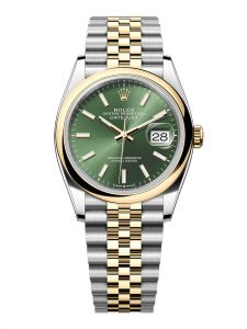 Đồng hồ Rolex Datejust 36 M126203-0057 126203-0057 thép Oystersteel và vàng kim màu xanh olive