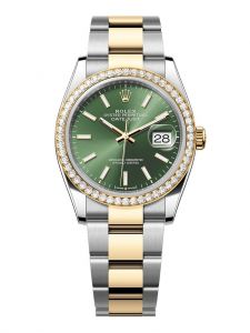 Đồng hồ Rolex Datejust 36 M126283RBR-0044 126283RBR-0044 thép Oystersteel và vàng kim màu xanh olive