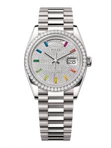 Đồng hồ Rolex Day-Date 36 M128349RBR-0081 128349RBR-0081 vàng trắng 18ct đính kim cương