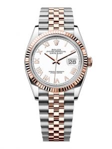 Đồng hồ Rolex Datejust 36 M126231-0045 126231-0045 thép Oystersteel và vàng Everose màu trắng