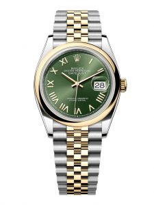 Đồng hồ Rolex Datejust 36 M126203-0053 126203-0053 thép Oystersteel và vàng kim màu xanh olive