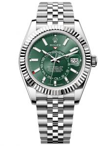 Đồng hồ Rolex Sky-Dweller M336934-0002 336934-0002 Thép Oystersteel và vàng trắng màu xanh bạc hà