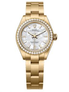 Đồng hồ Rolex Oyster Perpetual 28 M276248RBR-0002 276248RBR-0002 vàng kim 18 ct ngọc trai trắng, nạm kim cương