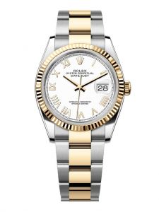 Đồng hồ Rolex Datejust 36 M126233-0048 126233-0048 thép Oystersteel và vàng kim màu trắng