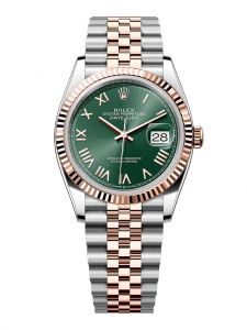 Đồng hồ Rolex Datejust 36 M126231-0051 126231-0051 thép Oystersteel và vàng Everose màu xanh bạc hà