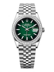 Đồng hồ Rolex Datejust 36 M126284RBR-0051 126284RBR-0051 Thép Oystersteel và vàng trắng màu xanh lá ombre