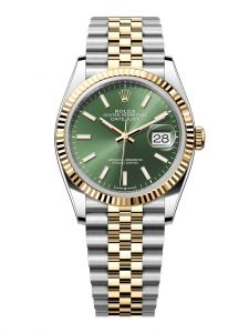 Đồng hồ Rolex Datejust 36 M126233-0057 126233-0057 thép Oystersteel và vàng kim màu xanh olive