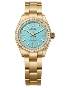 Đồng hồ Rolex Oyster Perpetual 28 M276248RBR-0001 276248RBR-0001 vàng kim 18 ct màu xanh ngọc lam, nạm kim cương