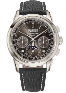 Đồng hồ Patek Philippe Grand Complications 5270P-015 Trắng Mặt số xám than sơn mài sunburst