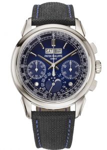 Đồng hồ Patek Philippe Grand Complications 5270P-016 Trắng Mặt số xanh dương sơn mài