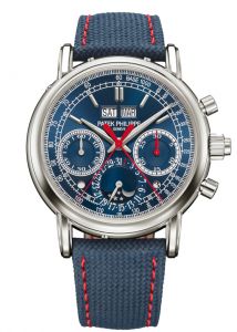 Đồng hồ Patek Philippe Grand Complications 5204G-010 Trắng Mặt số xanh navy sunburst