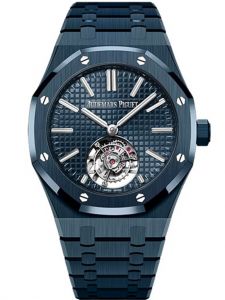Đồng hồ Audemars Piguet Royal Oak Selfwinding Flying Tourbillon 26730CD.OO.1225CD.01 Đen Mặt số xanh dương