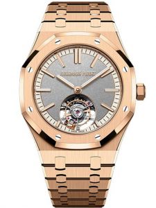 Đồng hồ Audemars Piguet Royal Oak Selfwinding Flying Tourbillon 26730OR.OO.1320OR.05 Vàng hồng Mặt số xám