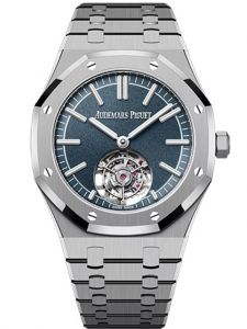 Đồng hồ Audemars Piguet Royal Oak Selfwinding Flying Tourbillon 26730TI.OO.1320TI.02 Trắng Mặt số xanh dương