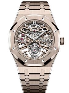 Đồng hồ Audemars Piguet Royal Oak Selfwinding Flying Tourbillon Openworked 26735SG.OO.1320SG.01 Vàng hồng Mặt số trắng