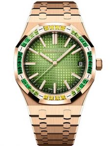 Đồng hồ Audemars Piguet Royal Oak Selfwinding 15510OR.YY.1320OR.01 Vàng hồng Mặt số xanh lá