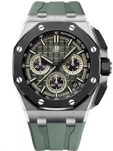 Đồng hồ Audemars Piguet Royal Oak Offshore Selfwinding Chronograph 26420IO.OO.A402CA.01 Trắng Mặt số be