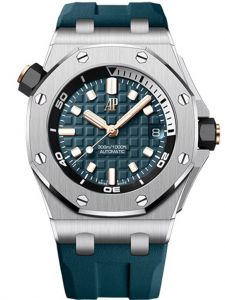 Đồng hồ Audemars Piguet Royal Oak Offshore Diver 15720ST.OO.A403CA.01 Trắng Mặt số xanh dương