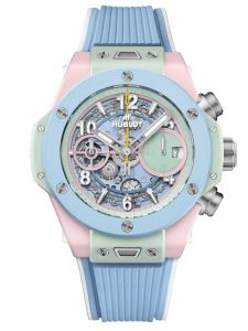 Đồng hồ Hublot Big Bang Summer Multi-Colored Ceramic 441.ERG.6610.RX 4416610 Xanh bạc hà, Hồng 42 mm