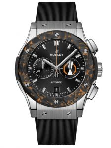 Đồng hồ Hublot Classic Fusion Chronograph UEFA Europa League Titanium Carbon 541.NQ.1470.RX.UEL26 541147026 Đen 42 mm