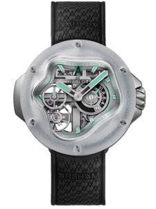 Đồng hồ Hublot Exceptional Timepieces MP-17 MECA-10 Arsham Splash Titanium Sapphire 917.NJ.6909.RX 9176909 Trắng bạc, Xanh lá 42 mm
