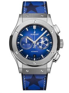 Đồng hồ Hublot Classic Fusion Chronograph UEFA Champions League Titanium 541.NX.5170.VR.UCL25 541517025 Xanh dương 42 mm
