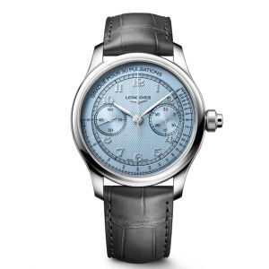 Đồng hồ Longines Master Collection Chrono Monopusher L2.960.4.93.2 29604932 Xanh lam băng 41 mm