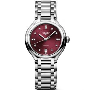 Đồng hồ Longines PrimaLuna L8.123.4.67.6 81234676 Đỏ Bordeaux 30 mm