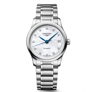 Đồng hồ Longines Master Collection L2.450.4.87.6 24504876 Trắng xà cừ 34 mm
