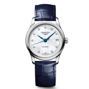 Đồng hồ Longines Master Collection L2.450.4.87.2 24504872 Trắng xà cừ 34 mm