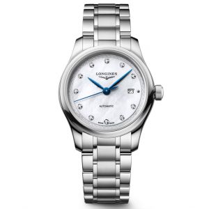 Đồng hồ Longines Master Collection L2.449.4.87.6 24494876 Trắng xà cừ 30 mm