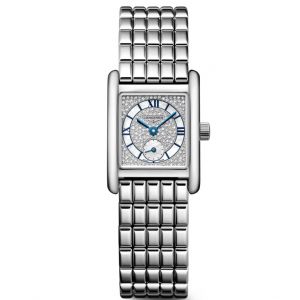 Đồng hồ Longines Mini DolceVita L5.200.4.87.6 52004876 Trắng xà cừ đính kim cương 21.5 x 29 mm